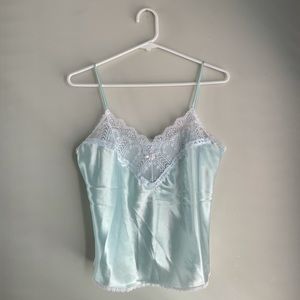 Satin Lace Lingerie Top
